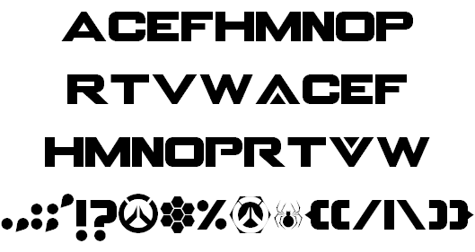 OVERWATCH font插图2