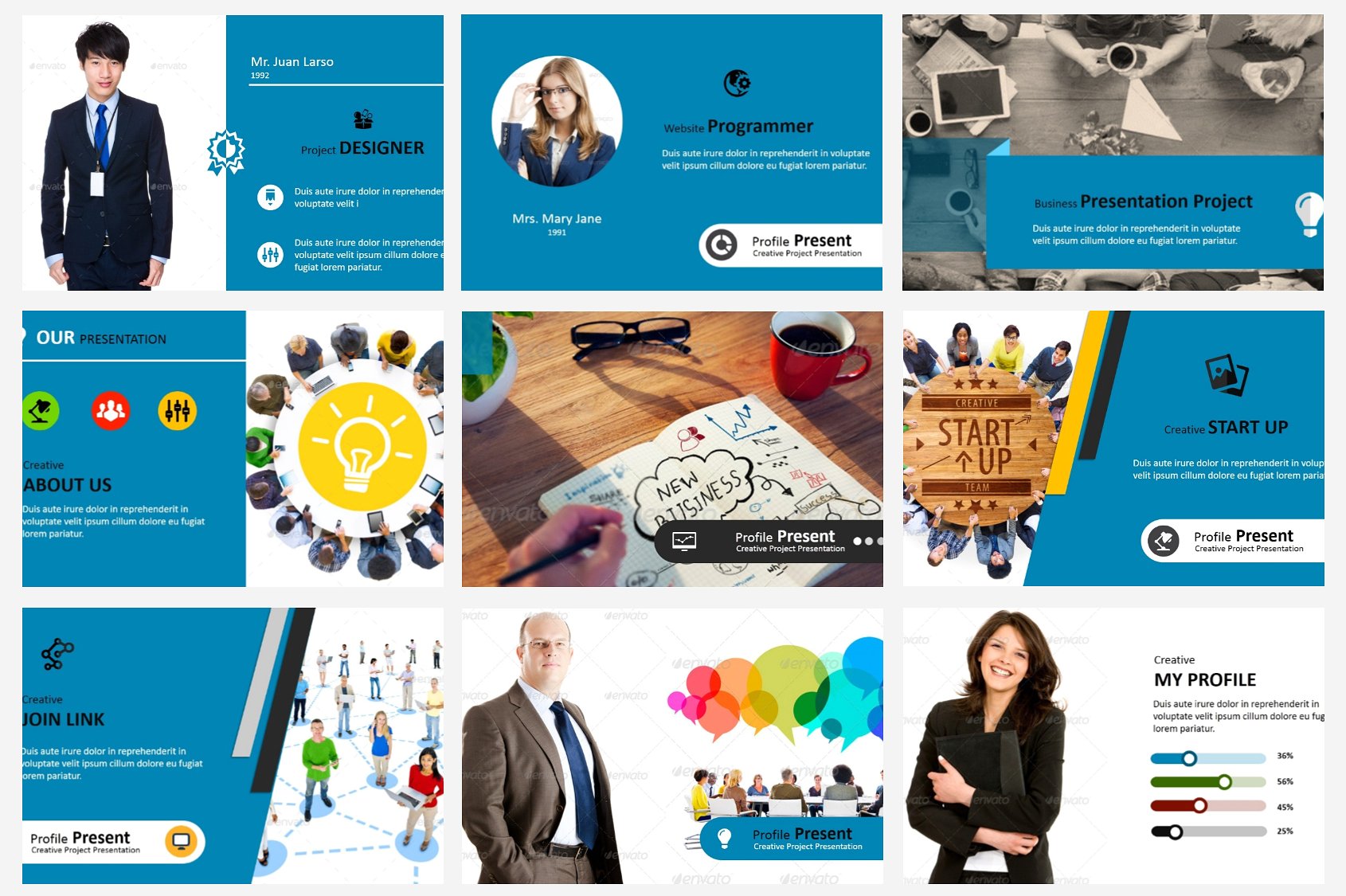 简约、时尚的MOZA – Powerpoint模板插图(2)