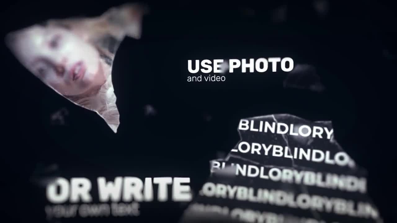 碎玻璃标题素材库精选AE模板