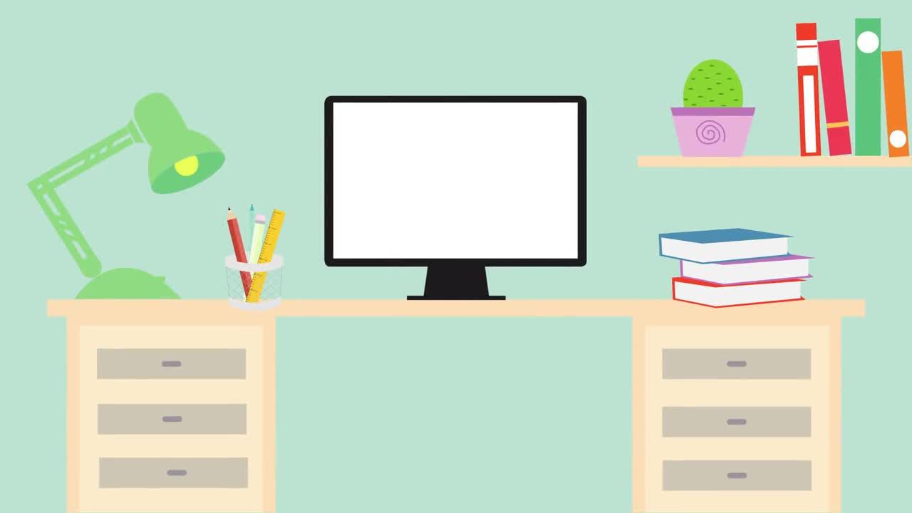 2D桌面动画徽标展示素材库精选pr模板