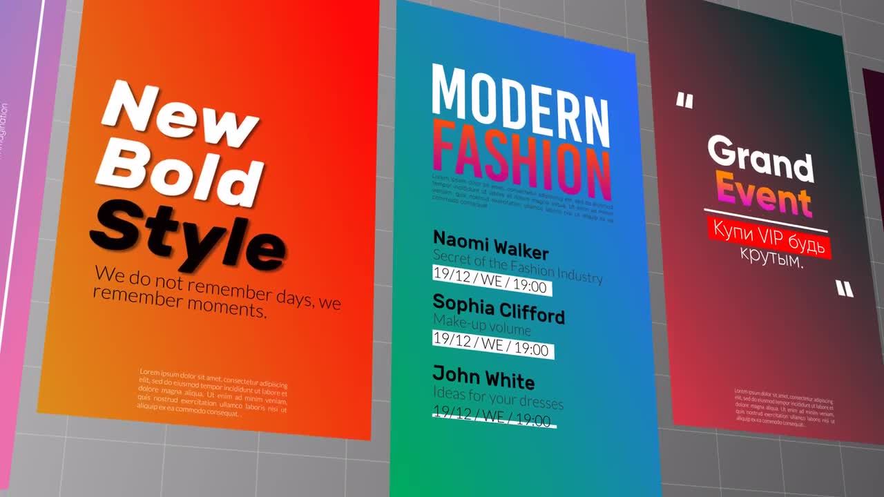 文字排版标题动画素材库精选AE模板