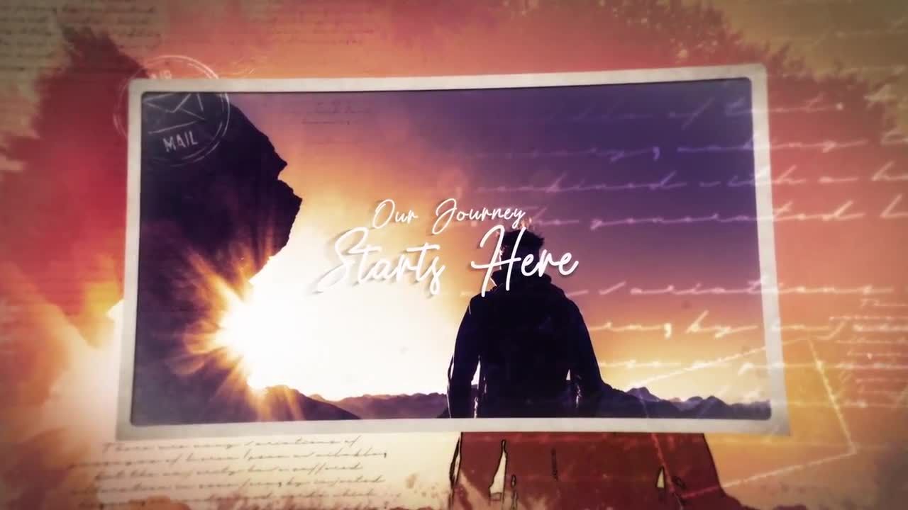 旅程创意幻灯片素材库精选AE模板