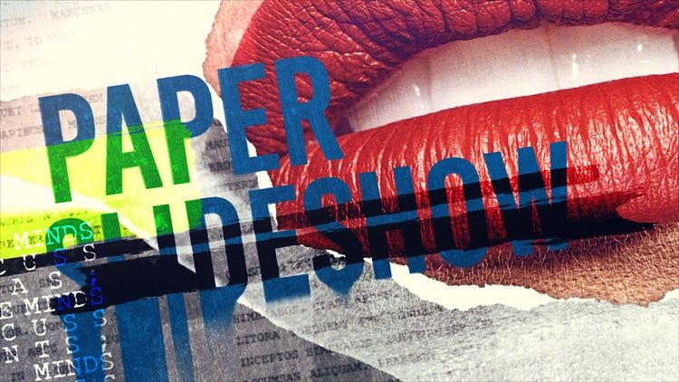 纸制幻灯片素材库精选AE模板