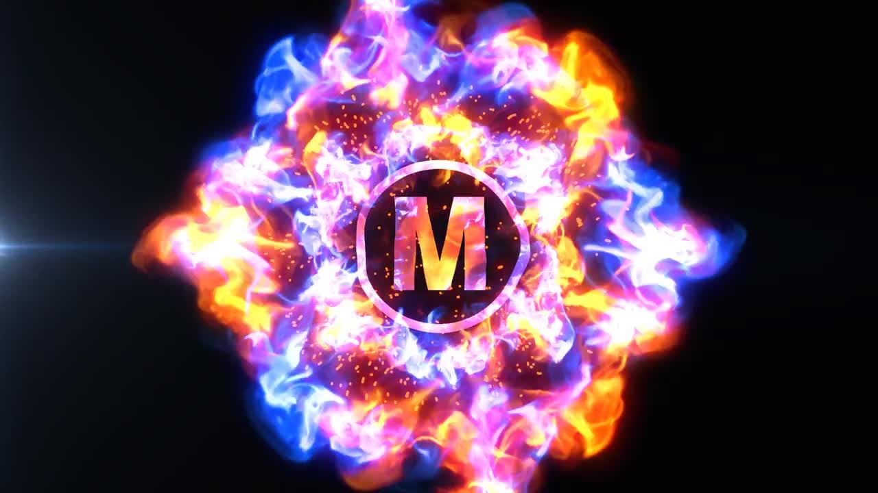 未来能源标志显示素材库精选AE模板