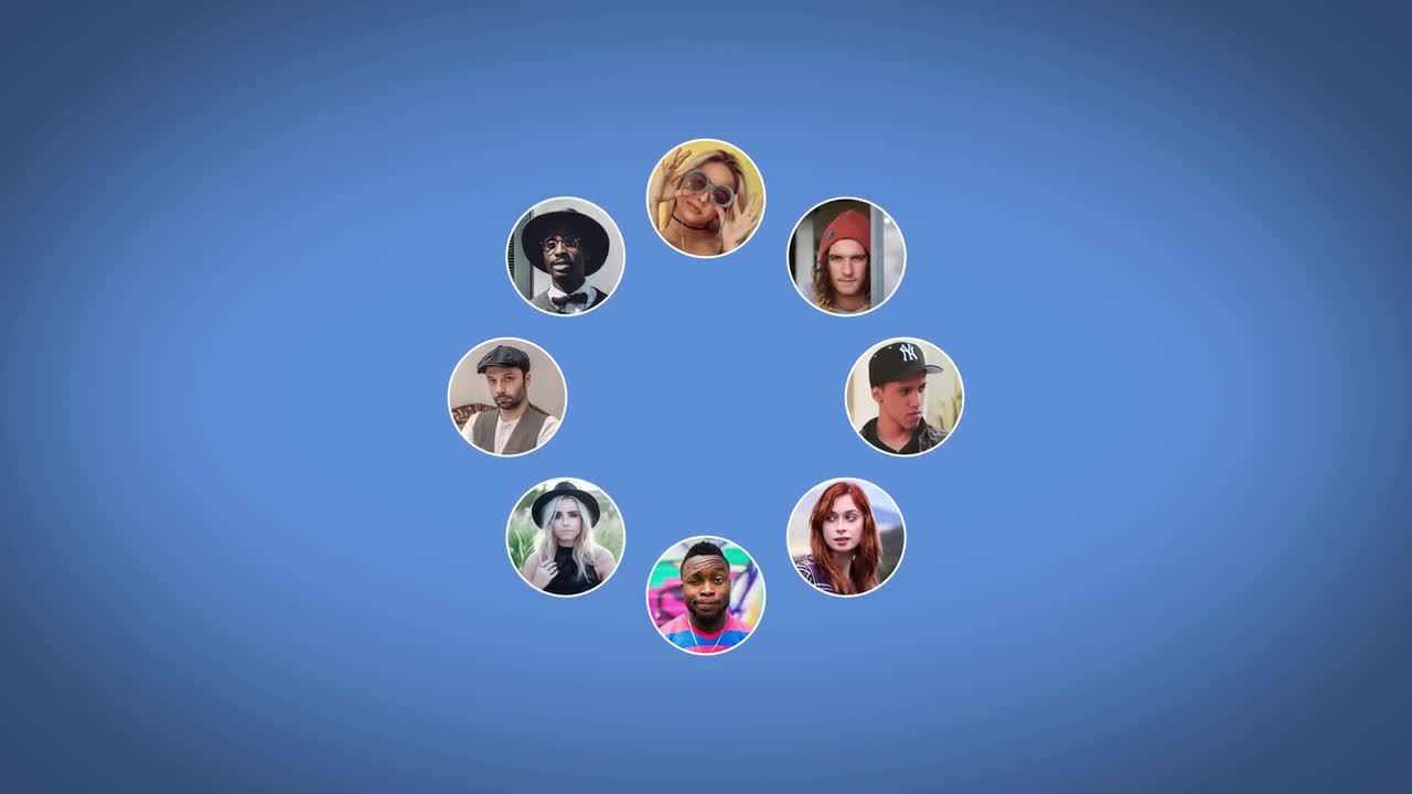 圆形照片动态旋转logo特效动画素材库精选AE模板