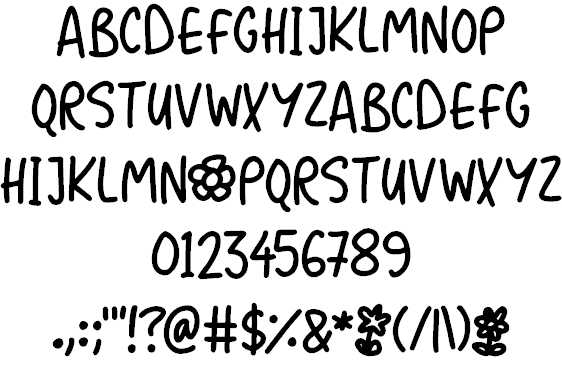 Flower Powers font插图1