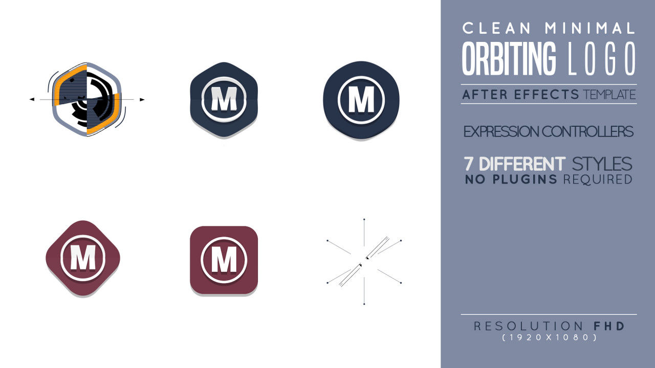 动画轨道标题Logo 素材库精选AE模板