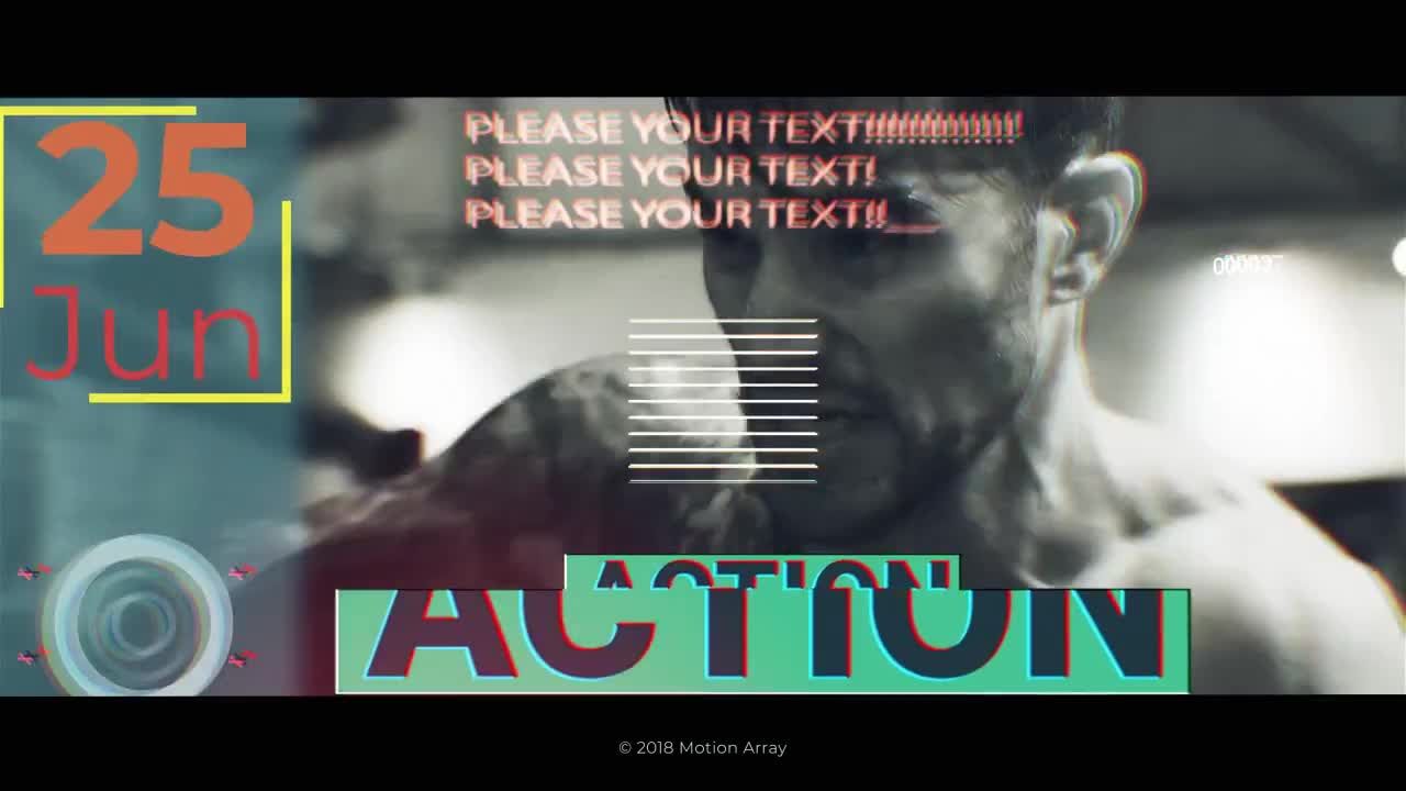 动感十足且充满活力的运动开启者图像视频素材库精选AE模板