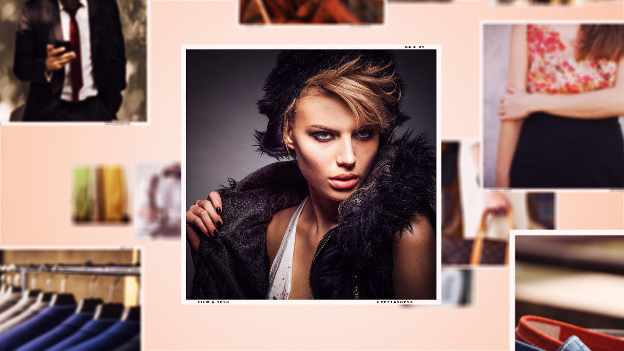 三维空间照片画廊艺术展览素材库精选AE模板