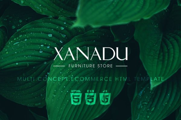 现代家具网上商城HTML模板素材库精选下载 Xanadu | Multi Concept eCommerce HTML Template