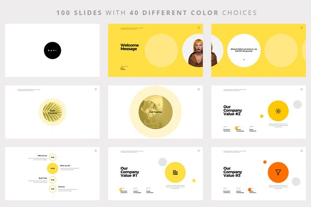 企业团队成员介绍/信息图表PPT幻灯片模板 RAVI Powerpoint Template插图(4)