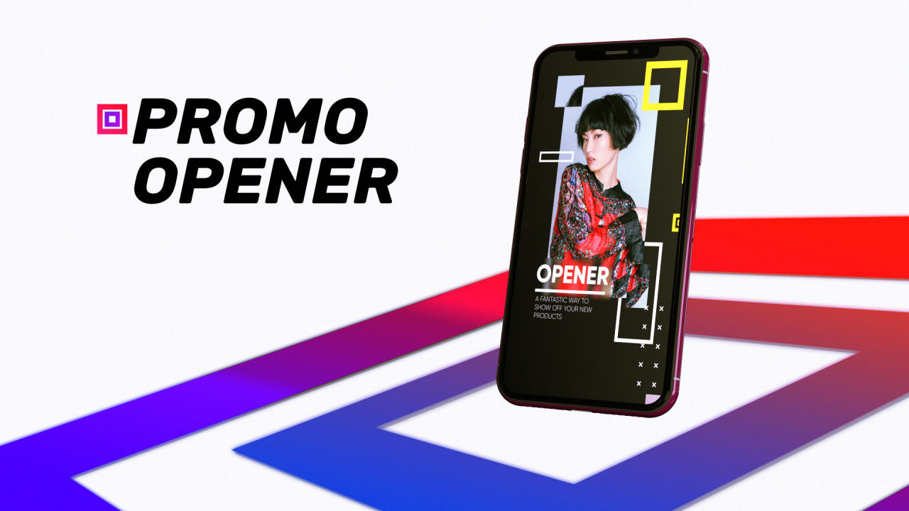 现代垂直促销转场素材库精选AE模板