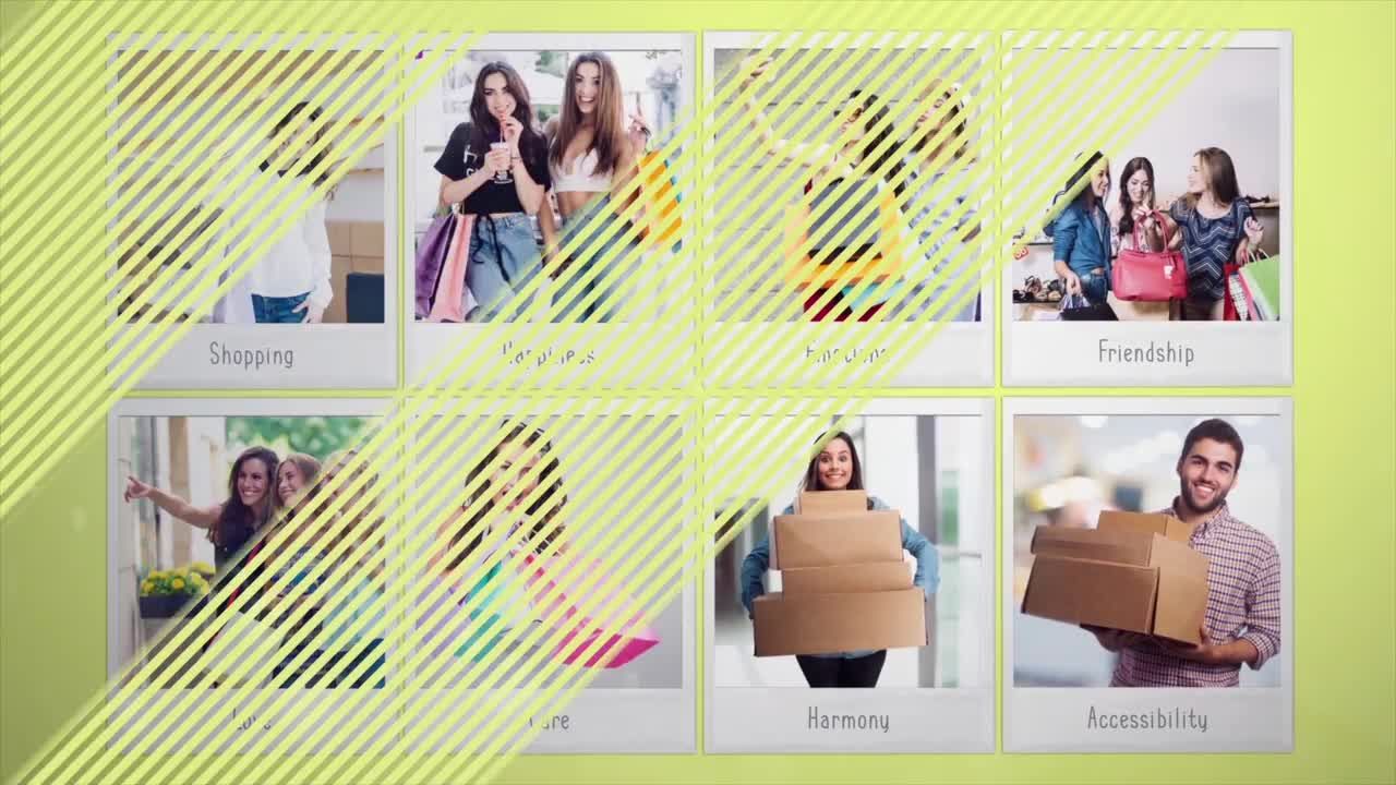 4K高清快速方形照片展示素材库精选AE模板