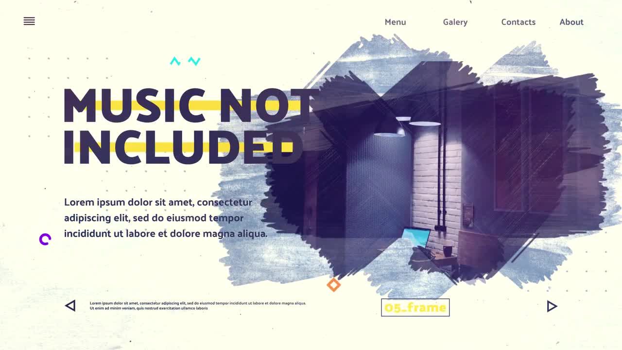 画笔促销展示照片素材库精选AE模板