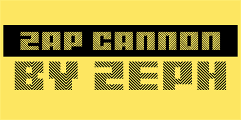Zap Cannon font素材之家精选英文字体