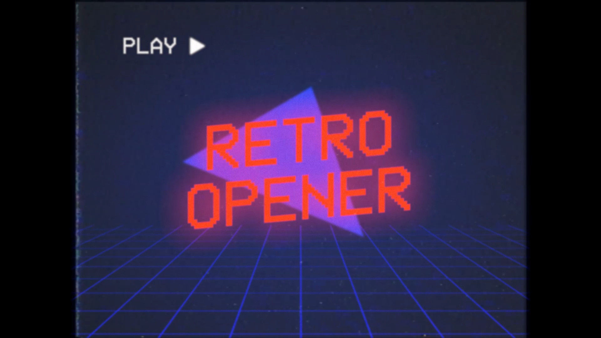 VHS效果的复古促销Pr模板