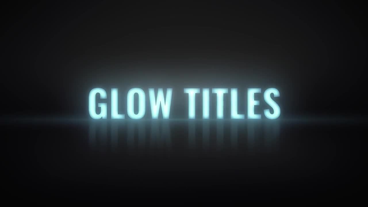 时尚发光标题素材库推荐PR模板