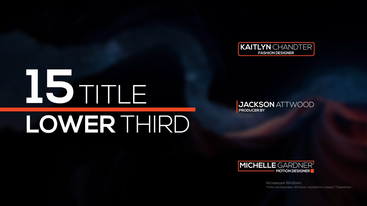 15个漂亮无缝动画三分之一素材库精选AE模板