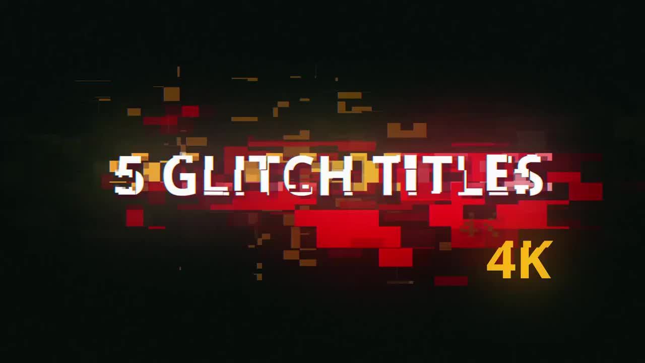 酷炫的霓虹灯发光标题动画素材库精选AE模板