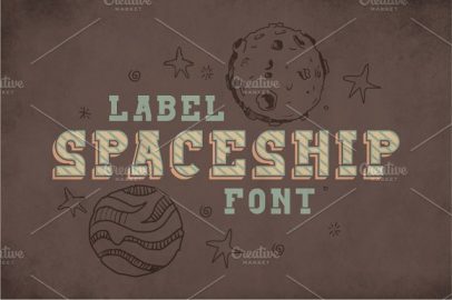 Spaceship Vintage Label Typeface素材之家精选英文字体