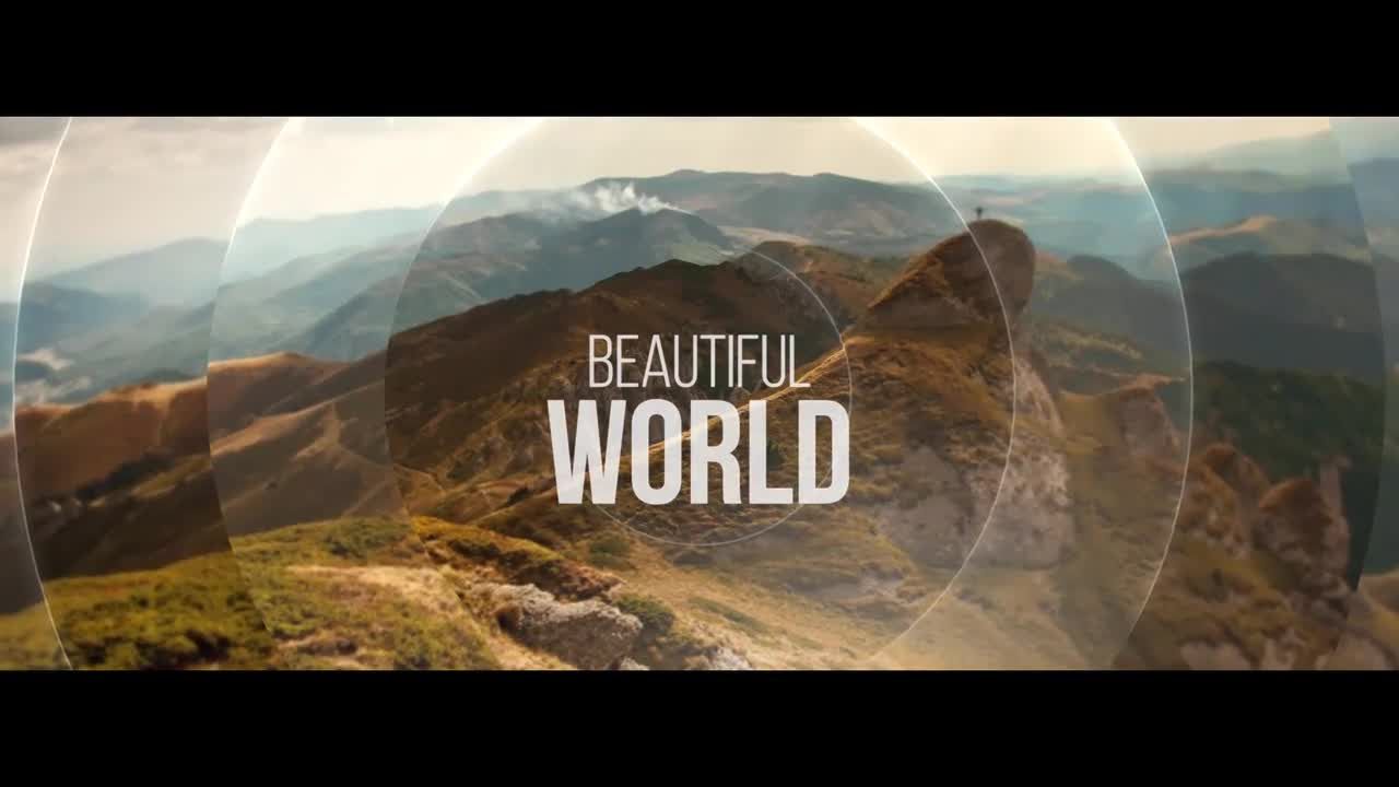 抽象圆形幻灯片素材库精选AE模板