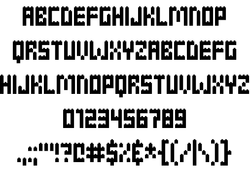 Clicky Bricks font插图1