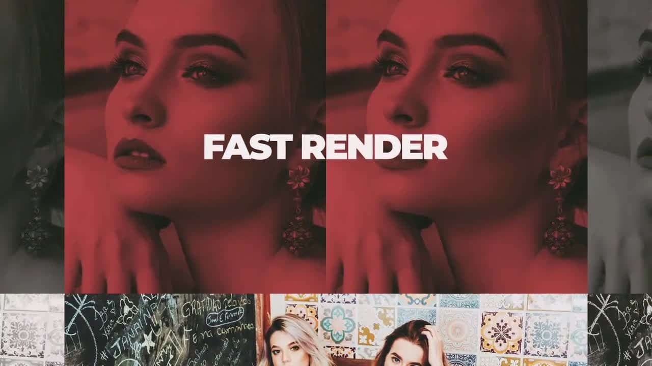 短款时尚促销素材库精选AE模板