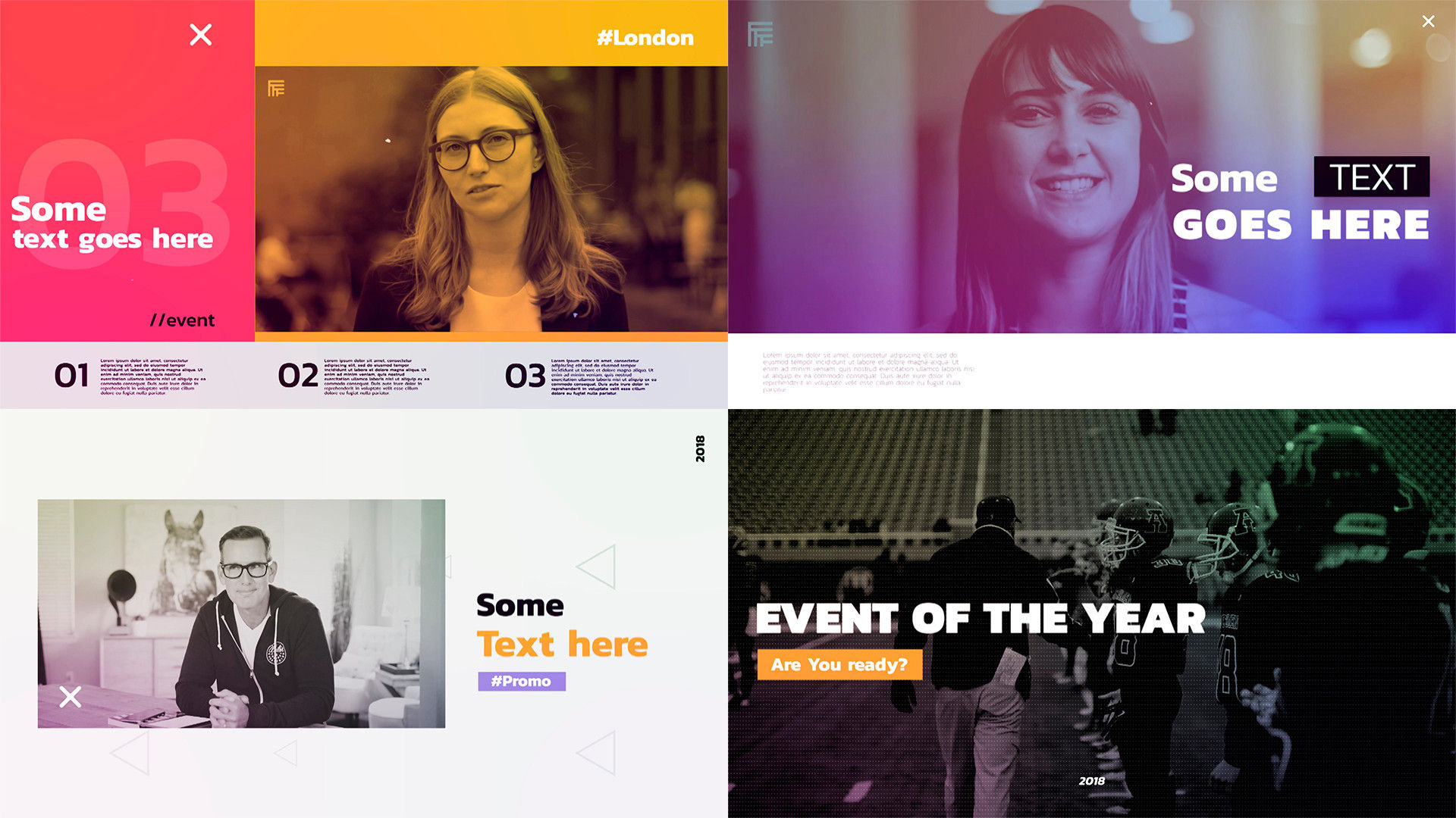 宣传促销媒体模板Pr素材