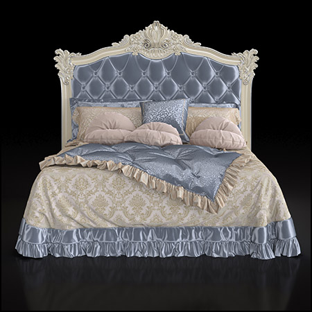 Letto现代欧式双人床素材之家精选3D模型