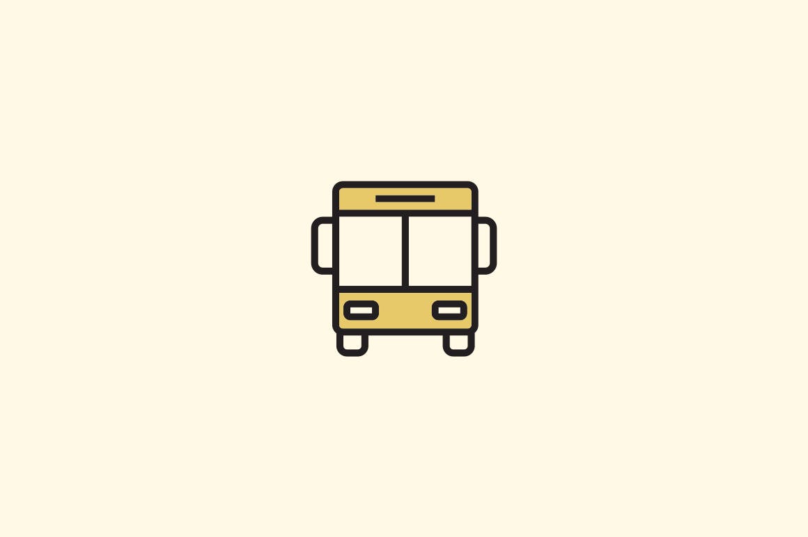 15枚公共交通工具矢量图标 15 Public Transport Icons插图(2)