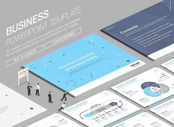 一组实用的商务PPT模版打包下载[pptx]