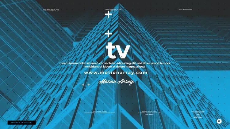 最小电视新闻转场ae模板