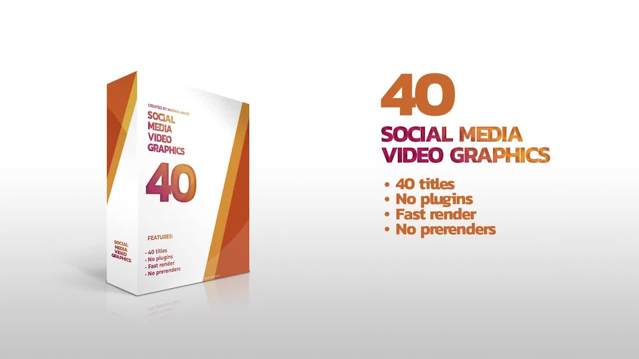 社交媒体标题动画素材库推荐PR模板