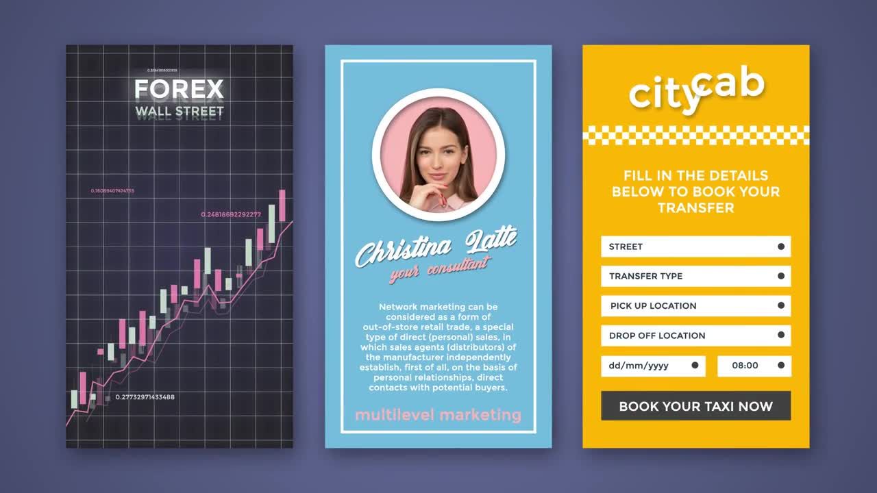 6个Instagram专业故事素材库精选AE模板