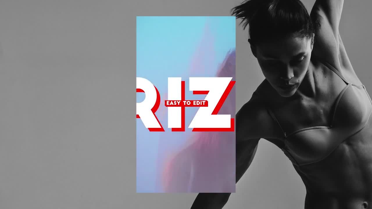 时尚的手机竖屏广告宣传幻灯片转场显示素材库精选pr模板