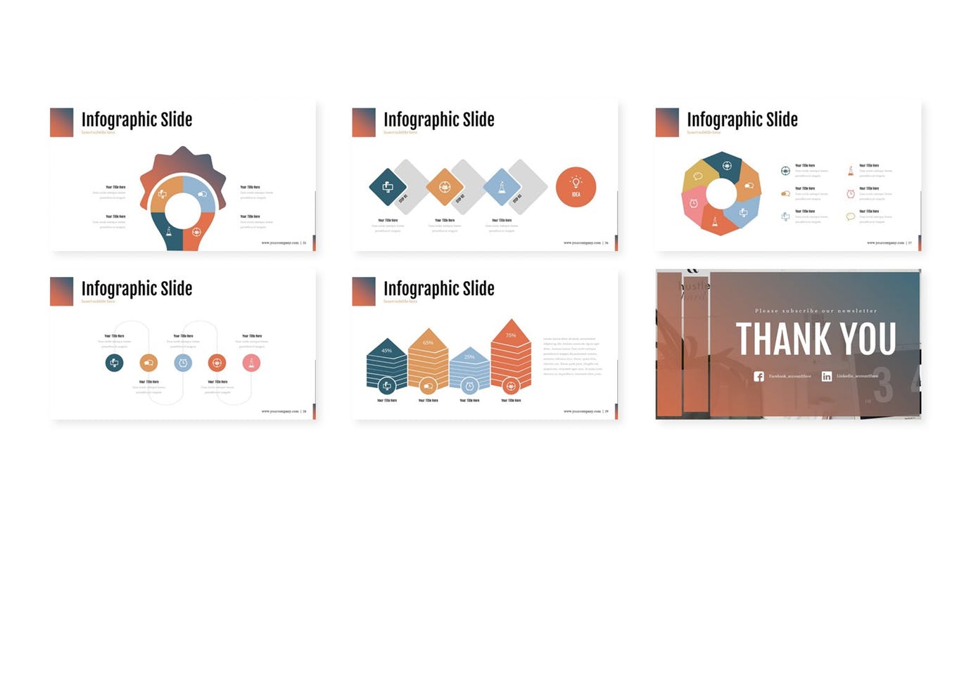 简约时尚高端多用途的powerpoint幻灯片演示模板（pptx）插图(3)