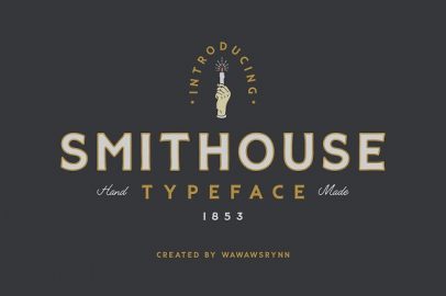 SMITHOUSE FONT素材之家精选英文字体