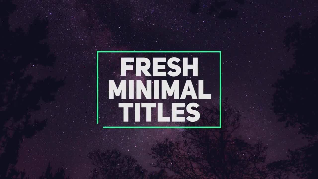 12个低三分之一电影全屏标题素材库推荐PR模板