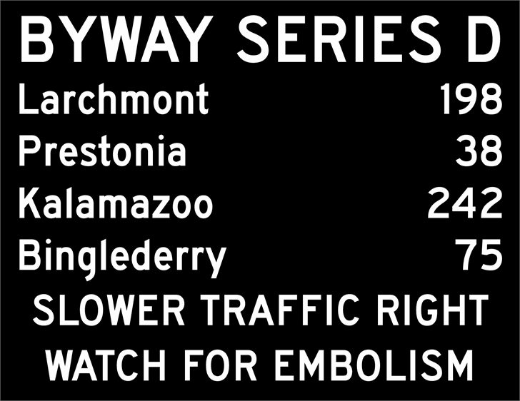 BywayD font插图 BywayD font插图