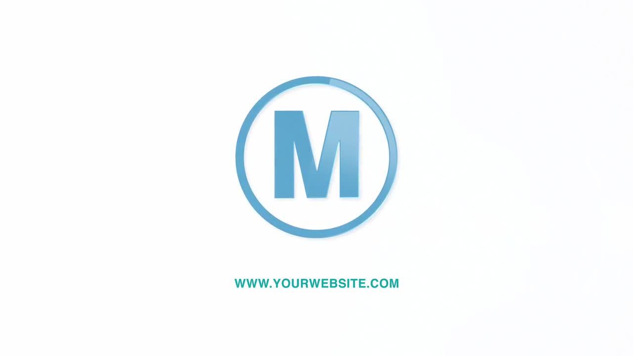 漂亮的丝带三维特效logo展示素材库精选AE模板