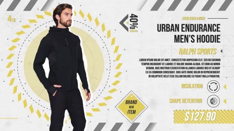 现代复古购物产品展示素材库精选AE模板