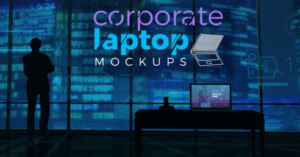 创意笔记本电脑演示素材库精选AE模板 Corporate Laptop Mockups