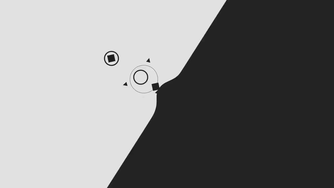 现在黑白动态logo动画展示素材库精选AE模板