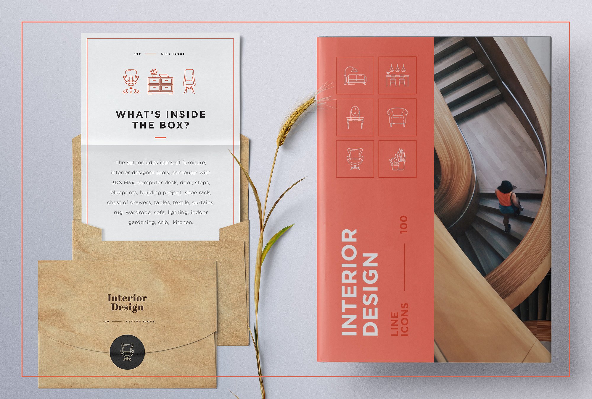 100个独特的室内设计类线形图标合辑下载[ai,eps,pdf,svg]插图(6)