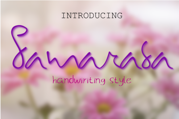 Samarasa Font素材之家精选英文字体