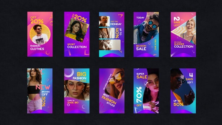 10个设计精美的动画素材库精选AE模板