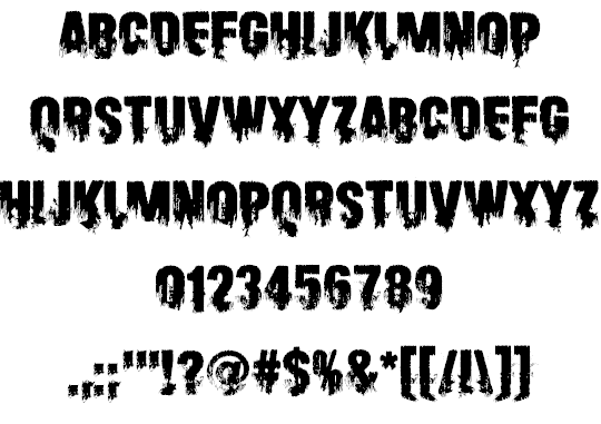 Scare Arms font插图1 Scare Arms font插图1