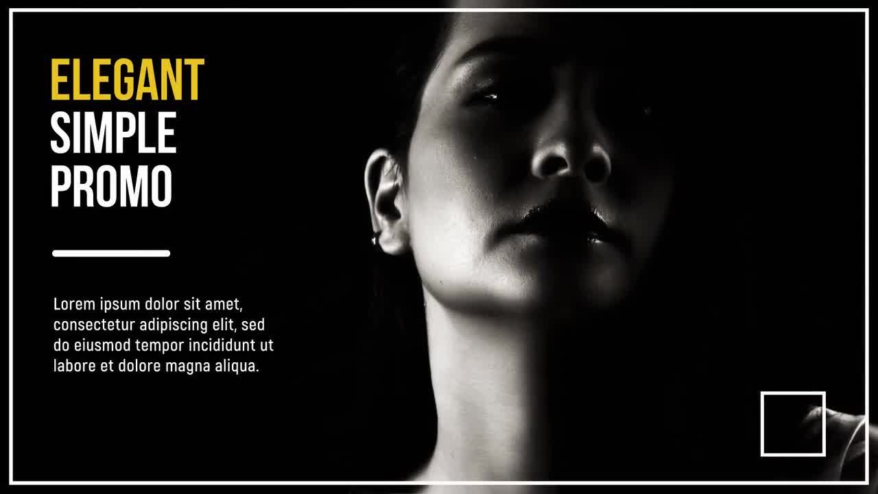 简约优雅的AE促销模板