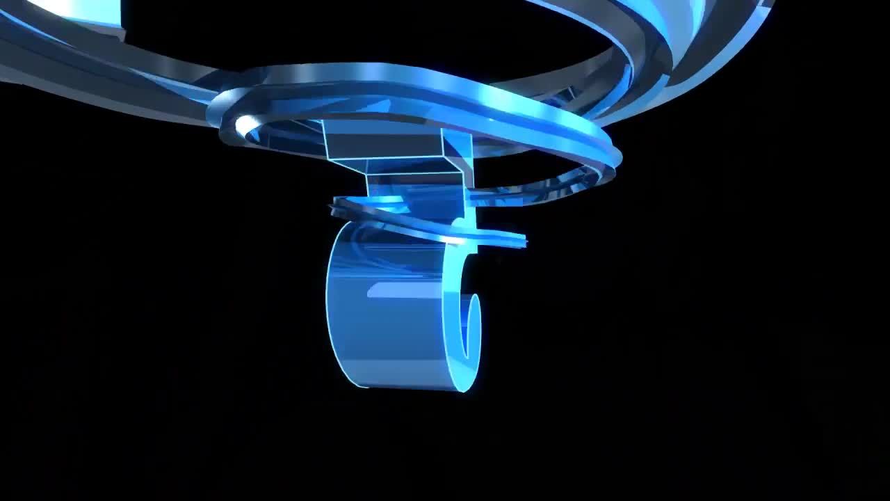 3D发光数字动画开场素材库精选AE模板