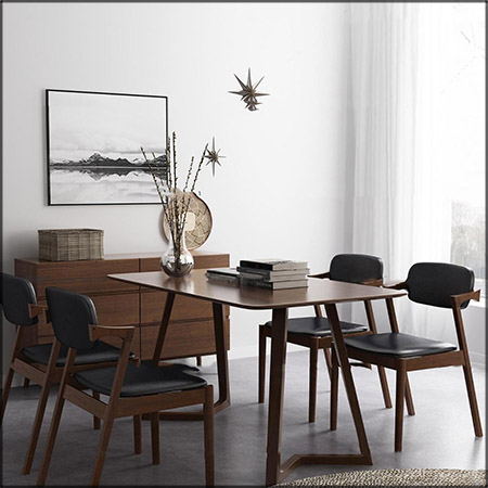 新中式实木餐桌餐椅素材之家精选3D模型